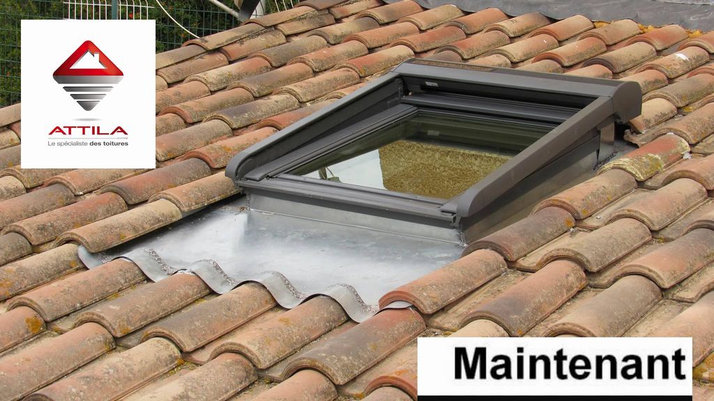 changement de fenetre de toit avec entourage en zinc apres par attila sete agde