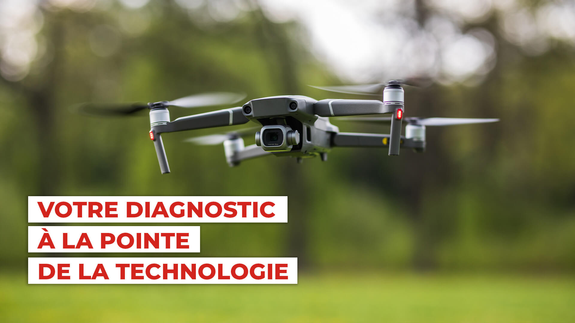 Utilisation de drones pour les diagnostiques