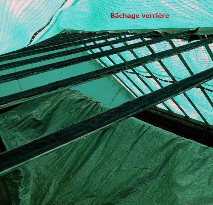 Le Bâchage en urgence d'une Verrière