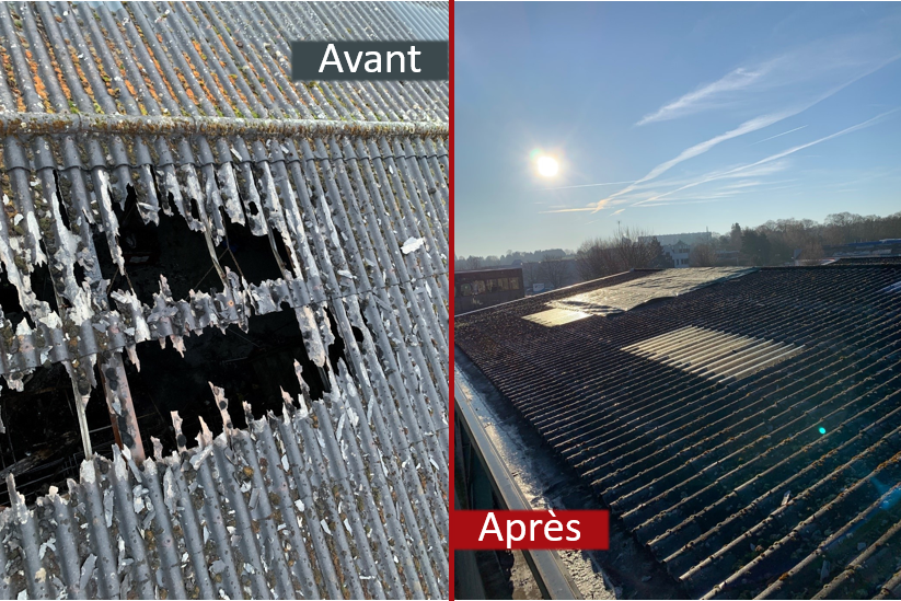 Mesures conservatoires sur toiture