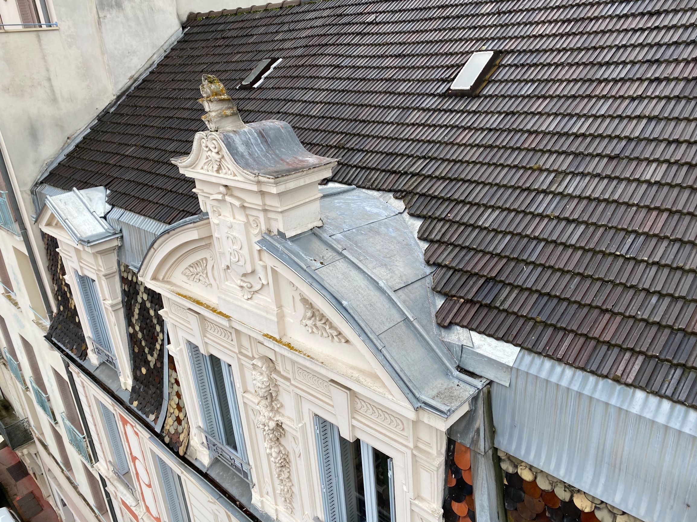 refection zinguerie d'une lucarne à Vichy